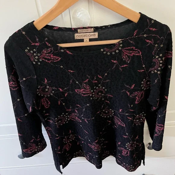 Notations Blouse - Picture 1 of 4